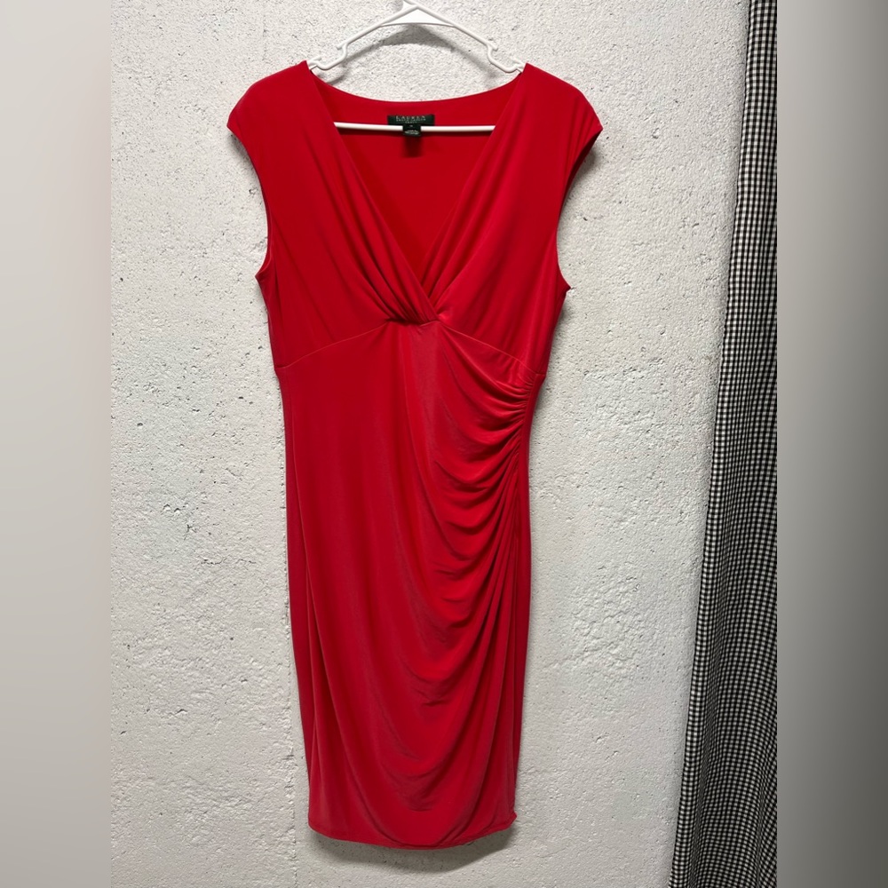 Lauren Ralph Lauren Coral Midi Dress